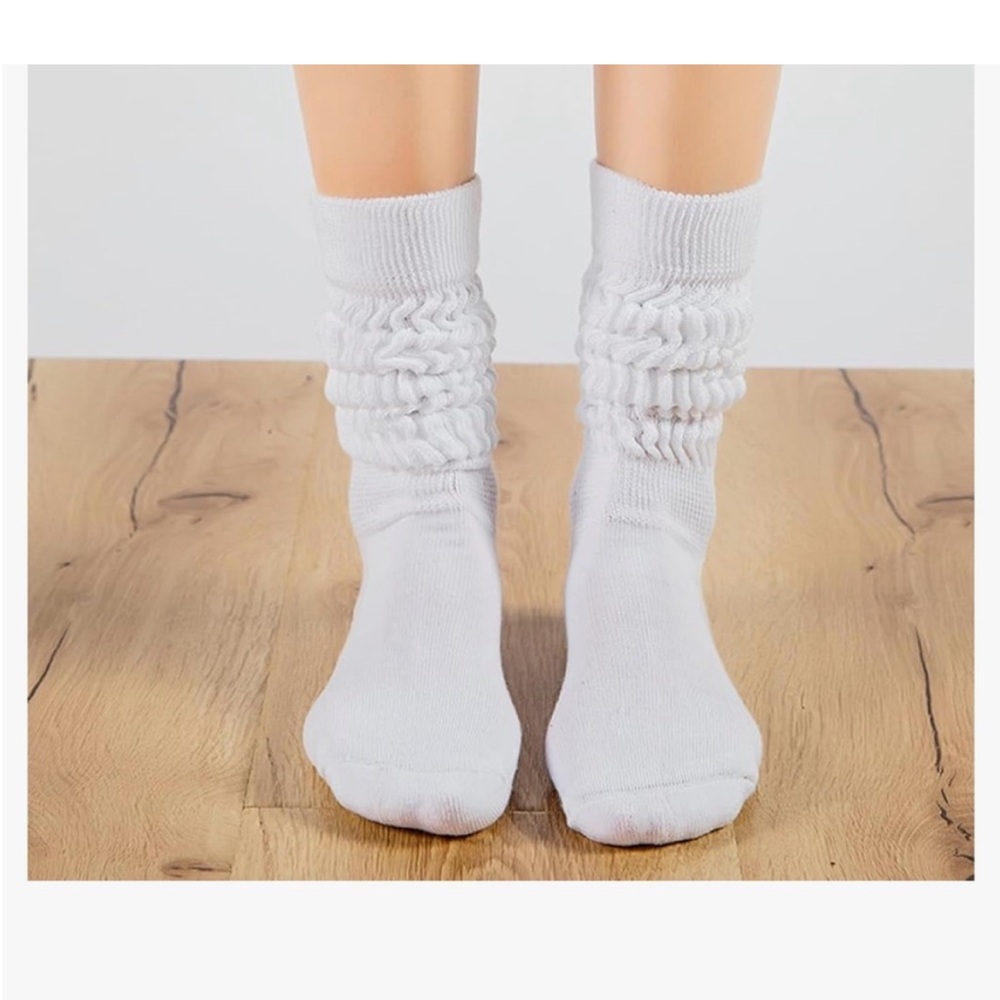 One pair or Bundle 2/$17 or 3/$25 NEW Thick Slouch Cotton Knee High Scrunch Sock